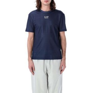 EA7 Emporio Armani Graphic Print T-Shirt Men BLUE T-Shirts